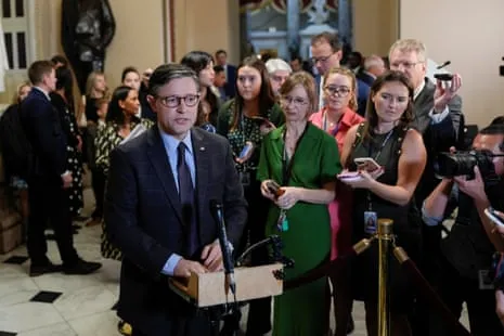 House Passes Spending Bill as Opposition Protest Medical Reductions: “We Don’t Serve Trump”
